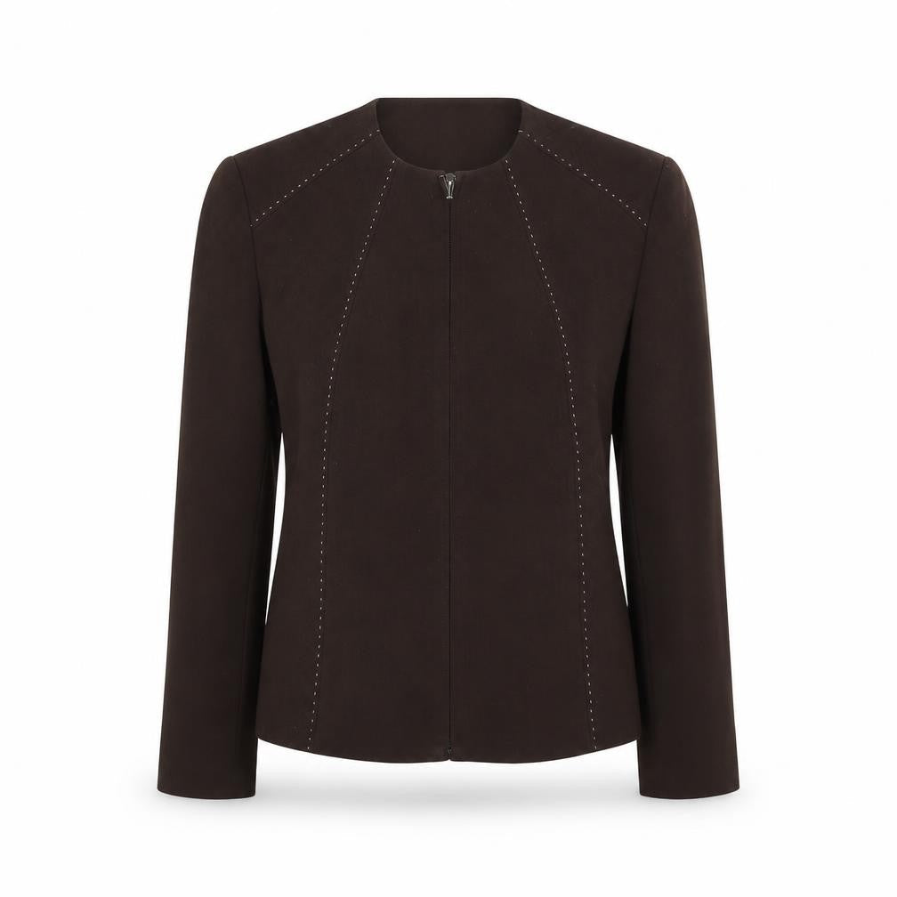 Draper's & Damon's Womens Brown   Jacket Suit Jacket Size S