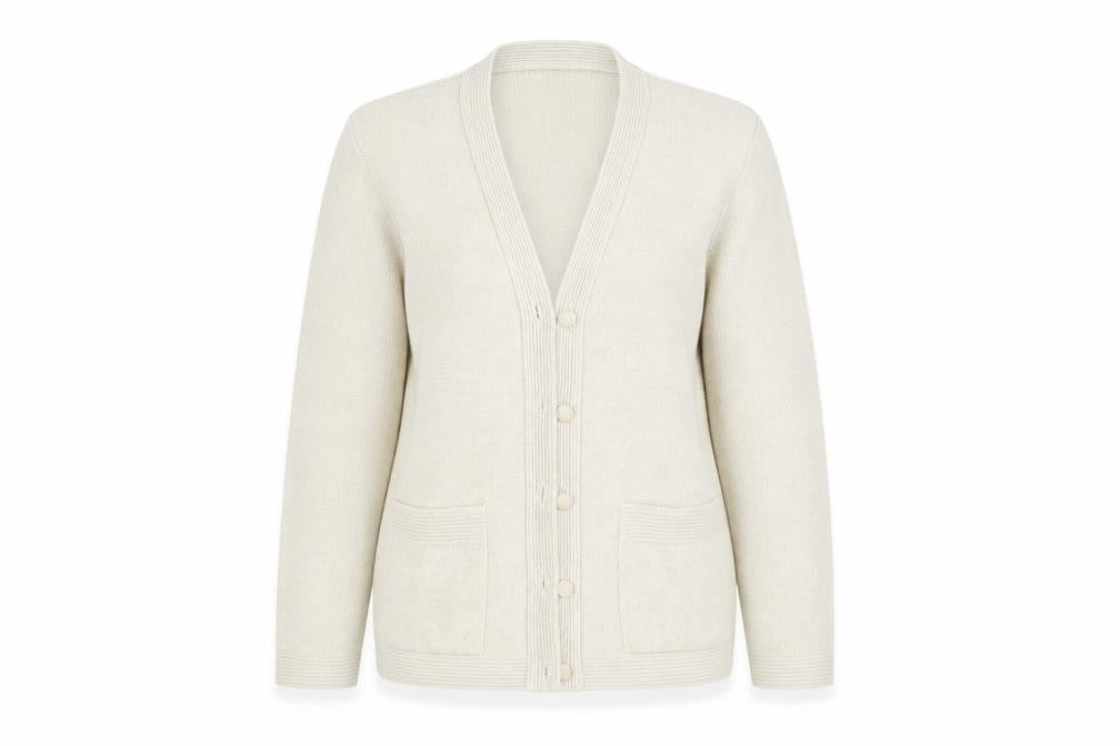 ME Womens Beige  Knit Cardigan Jumper Size M
