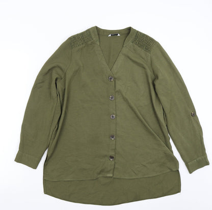 Matalan Womens Green   Basic Button-Up Size 12
