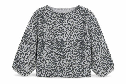 Next Womens Grey Animal Print Knit Pullover Jumper Size M