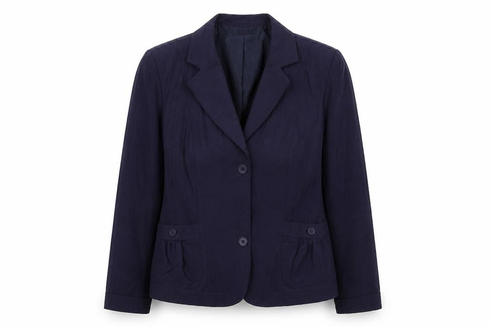 Oscar B  Womens Blue   Jacket Blazer Size 14