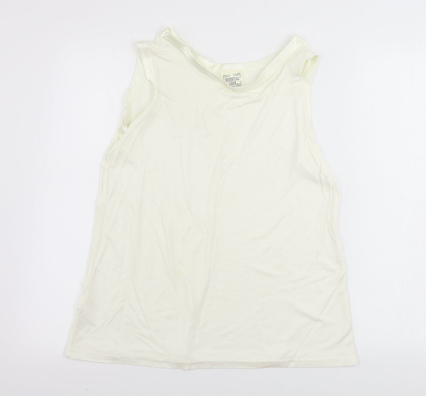 Essential look  Womens Ivory   Basic Tank Size M