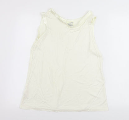 Essentials look  Womens Ivory   Basic Tank Size M