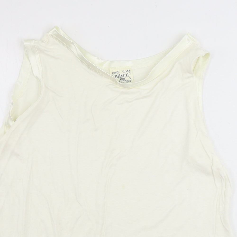 Essential look  Womens Ivory   Basic Tank Size M
