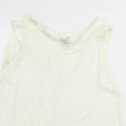 Essentials look  Womens Ivory   Basic Tank Size M