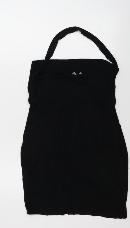 Preloved ASOS  Womens Black   Bodycon  Size 16 - Back