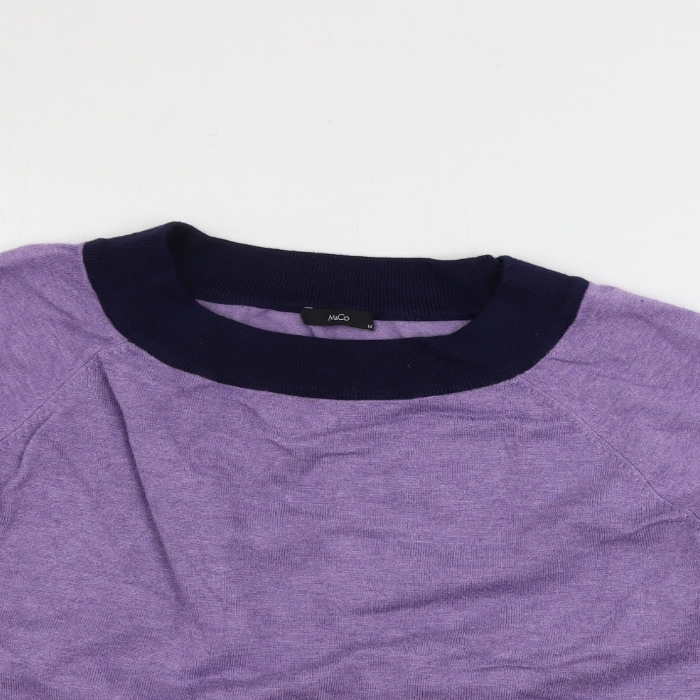 M&Co Womens Purple   Pullover Jumper Size 14
