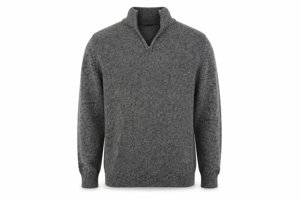 George  Mens Grey   Henley Jumper Size L