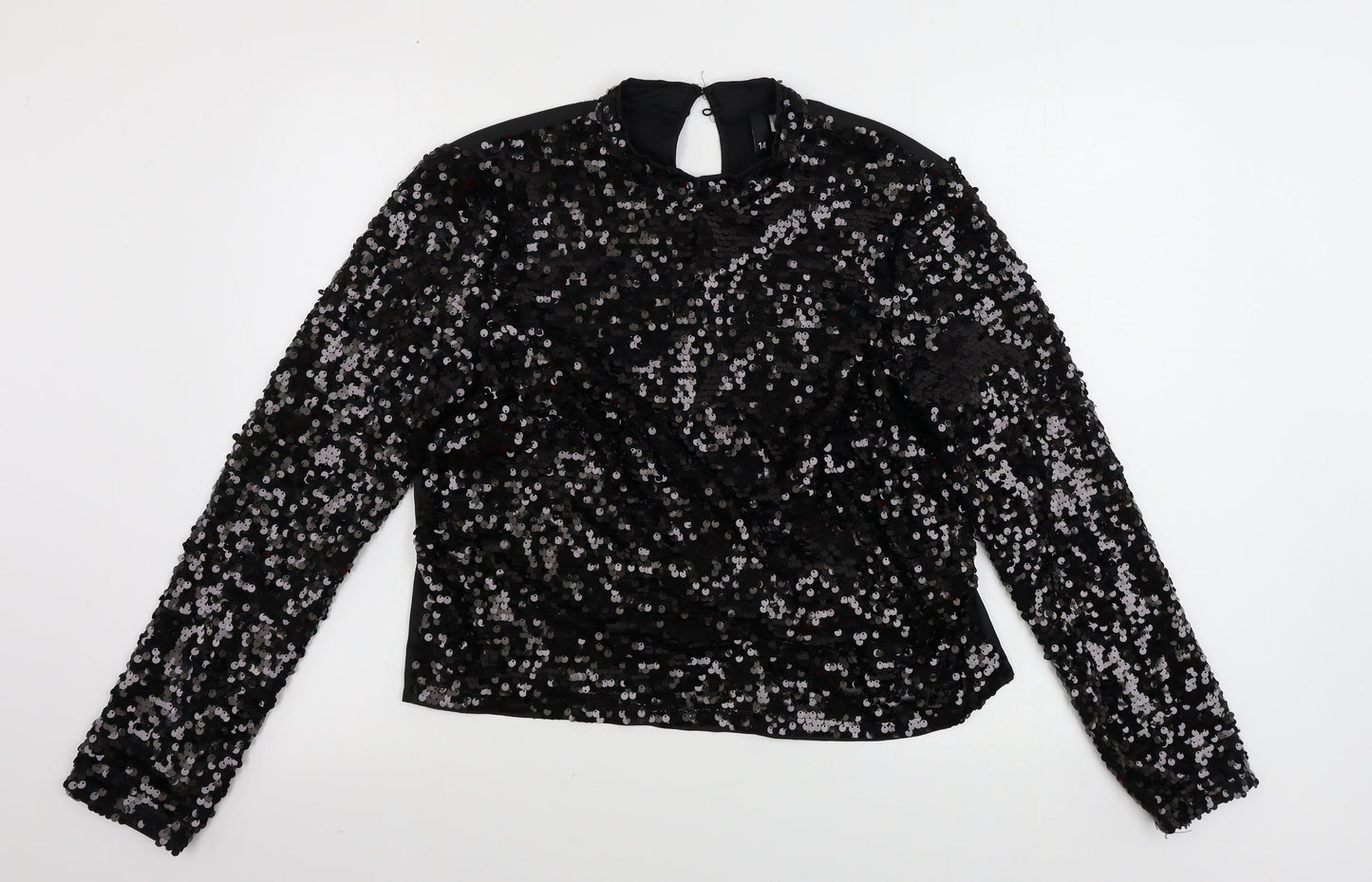 H&M  Womens Black   Pullover Jumper Size 14
