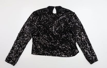 H&M  Womens Black   Pullover Jumper Size 14