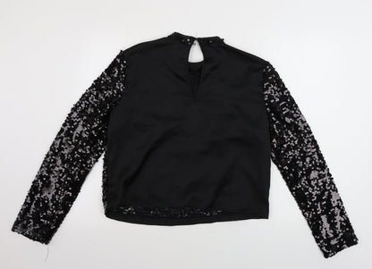 H&M  Womens Black   Pullover Jumper Size 14
