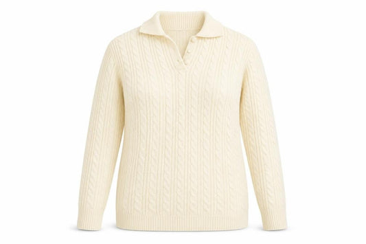 PRETTYLITTLETHING Womens Ivory   Pullover Jumper Size S