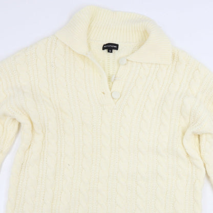 PRETTYLITTLETHING Womens Ivory   Pullover Jumper Size S