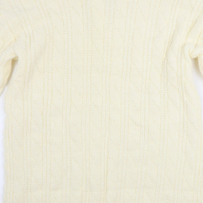 PRETTYLITTLETHING Womens Ivory   Pullover Jumper Size S