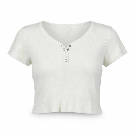 Collectables  Womens Ivory   Basic T-Shirt Size XL