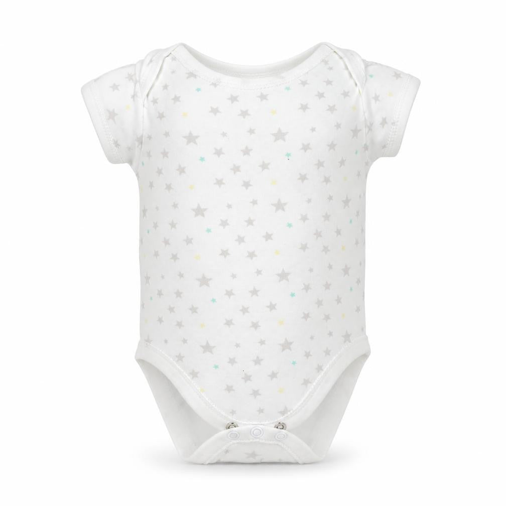 Early Days Baby White   Babygrow One-Piece Size 3-6 Months  - Star Pattern