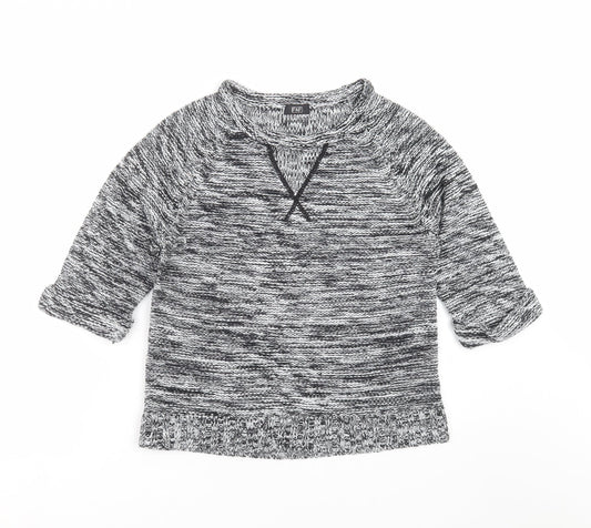 F&F Womens Grey  Knit Pullover Jumper Size 12