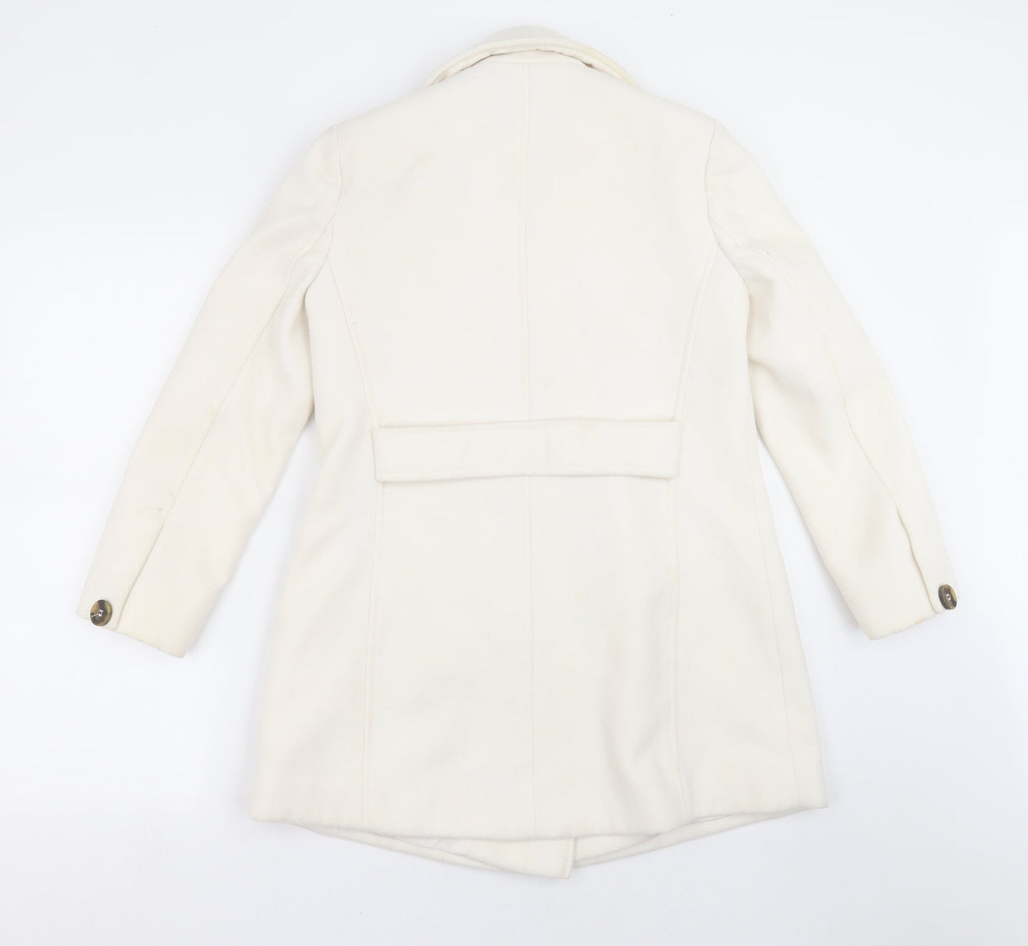 ASOS Womens Ivory   Pea Coat Coat Size 8