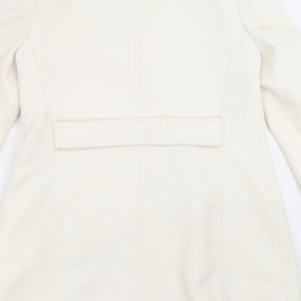 ASOS Womens Ivory   Pea Coat Coat Size 8