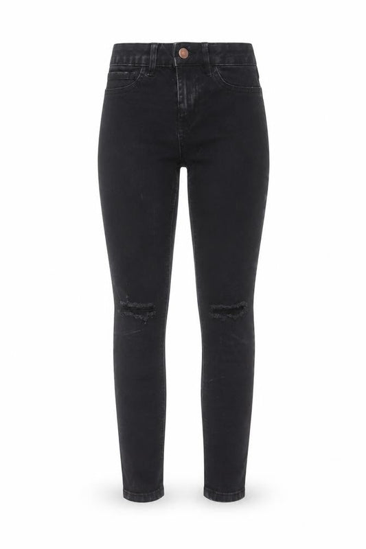 New Look Womens Black  Denim Skinny Jeans Size 6 L24 in
