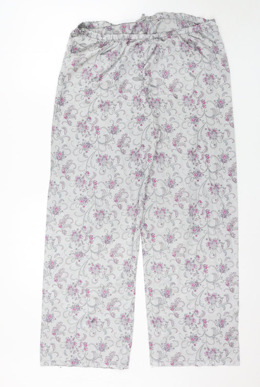 Preworn Womens Silver Paisley  Capri One Piece Size 12