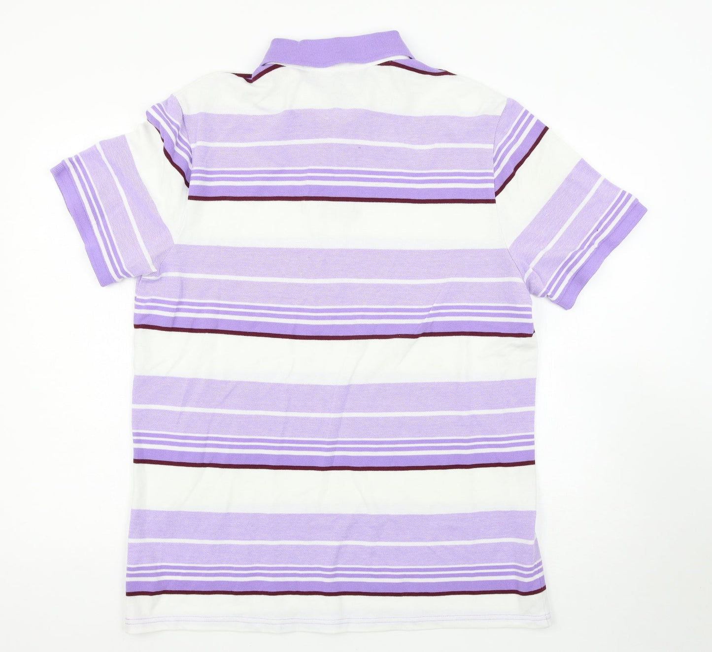 Primark Mens Purple Striped   Polo Size S