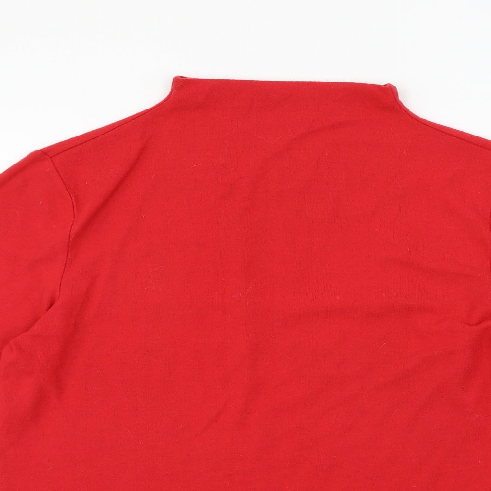 Villa Clothing Womens Red   Pullover Jumper Size S