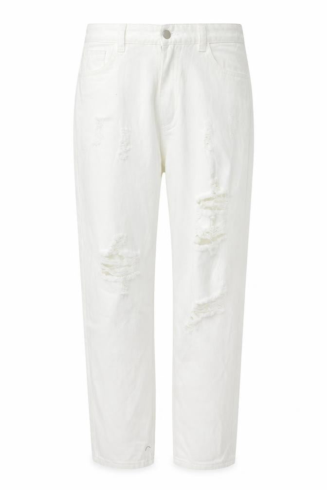 SheIn Womens White   Straight Jeans Size L L30 in