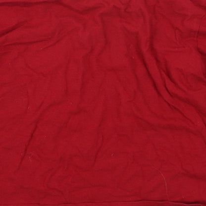 Nutmeg Girls Red Solid  Top Pyjama Top Size 6-7 Years
