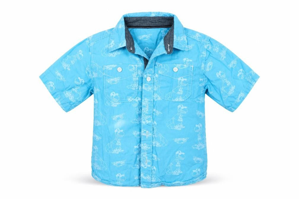 Urban Rascals Boys Blue   Basic Button-Up Size 4 Years