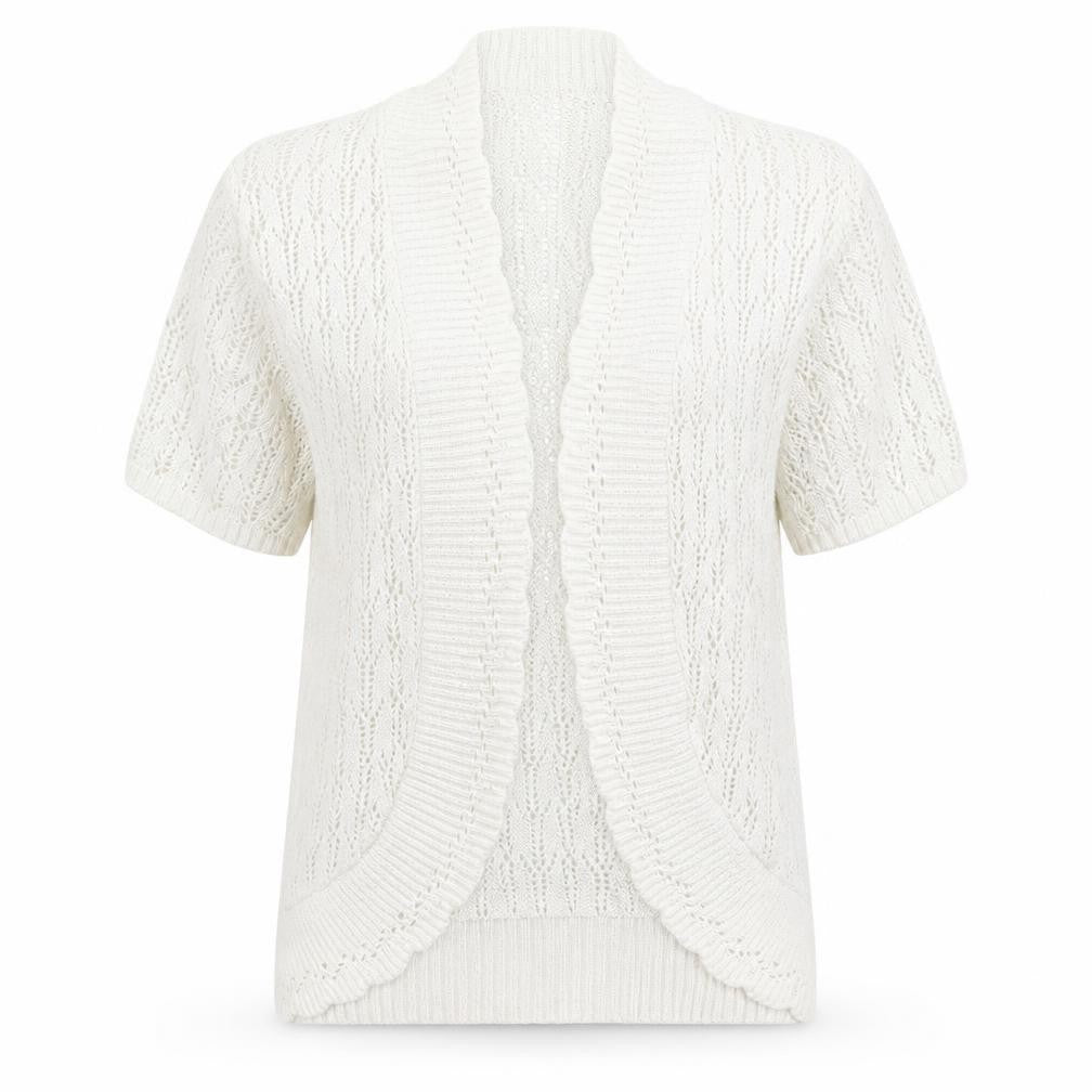 Pure Fashion Womens White   Cardigan Jumper Size S