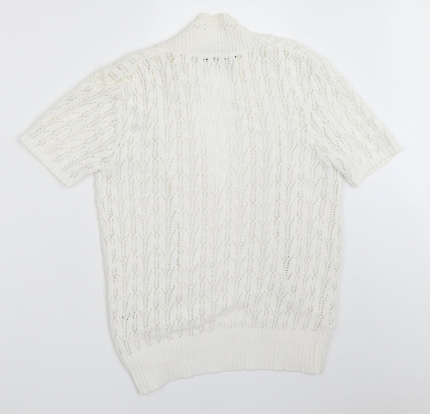 Pure Fashion Womens White   Cardigan Jumper Size S