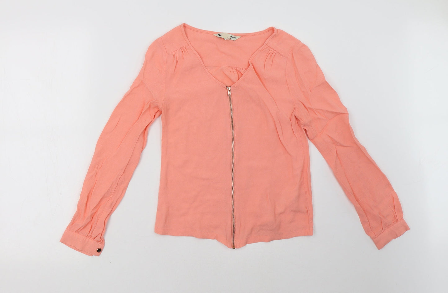 Yumi Womens Pink   Basic Blouse Size 8