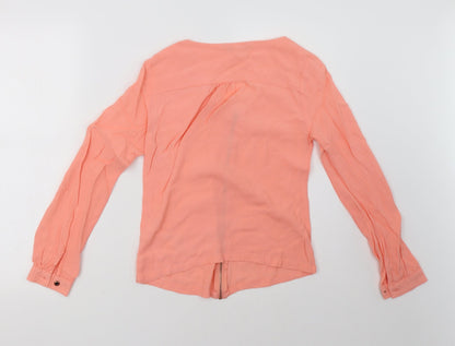 Yumi Womens Pink   Basic Blouse Size 8