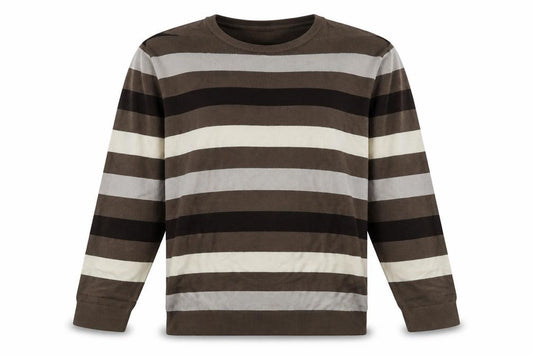 NEXT Womens Brown Striped  Pullover Sweatshirt Size L