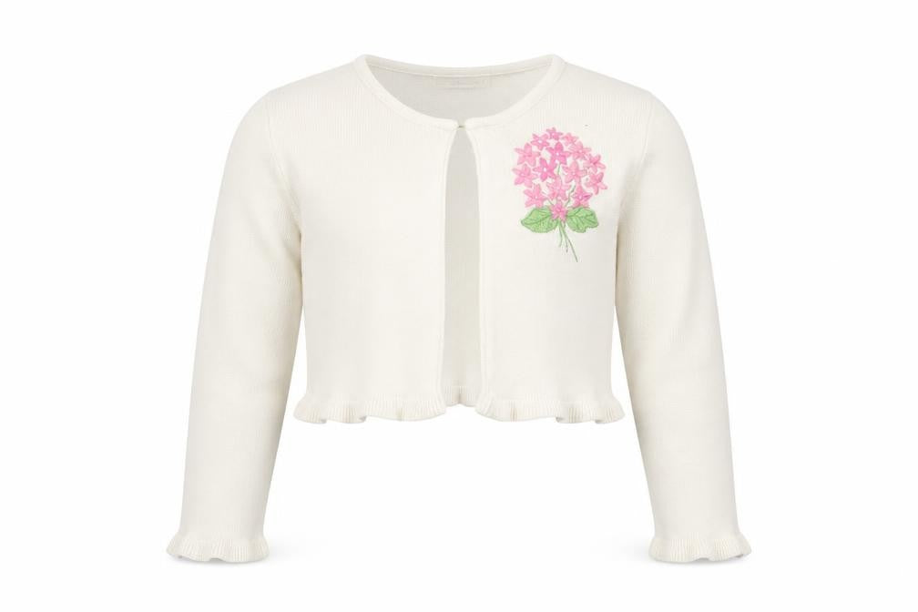 princess collection Girls White   Cardigan Jumper Size 6 Years