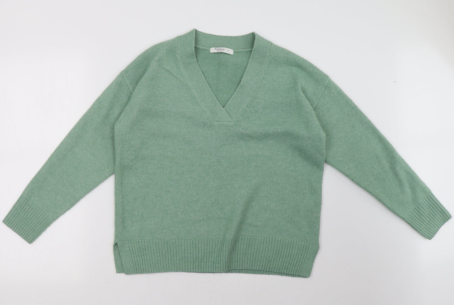 nutmge Womens Green   Pullover Sweatshirt Size 12