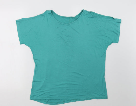 Marks and Spencer Womens Green   Basic T-Shirt Size 12