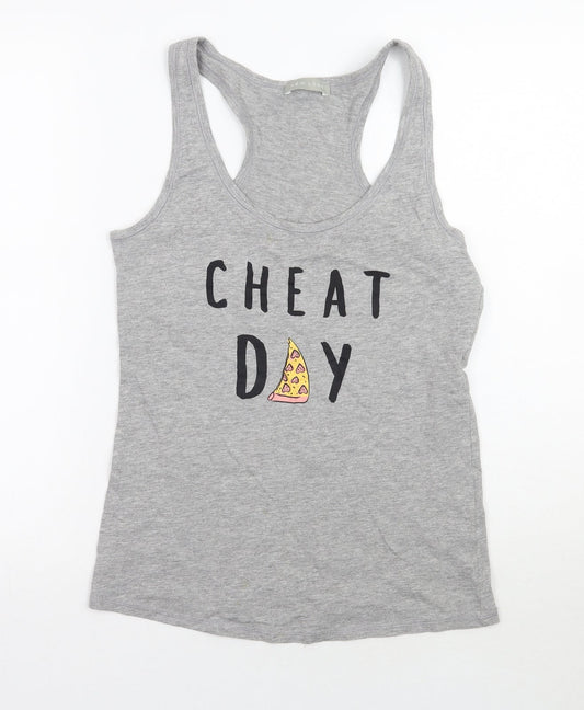 Newlook Womens Grey   Basic Tank Size M