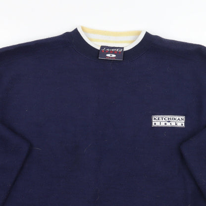 J. America Mens Blue   Pullover Jumper Size M