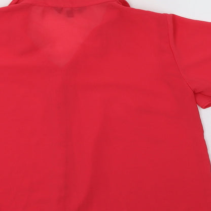New Look Womens Pink   Basic Button-Up Size 10