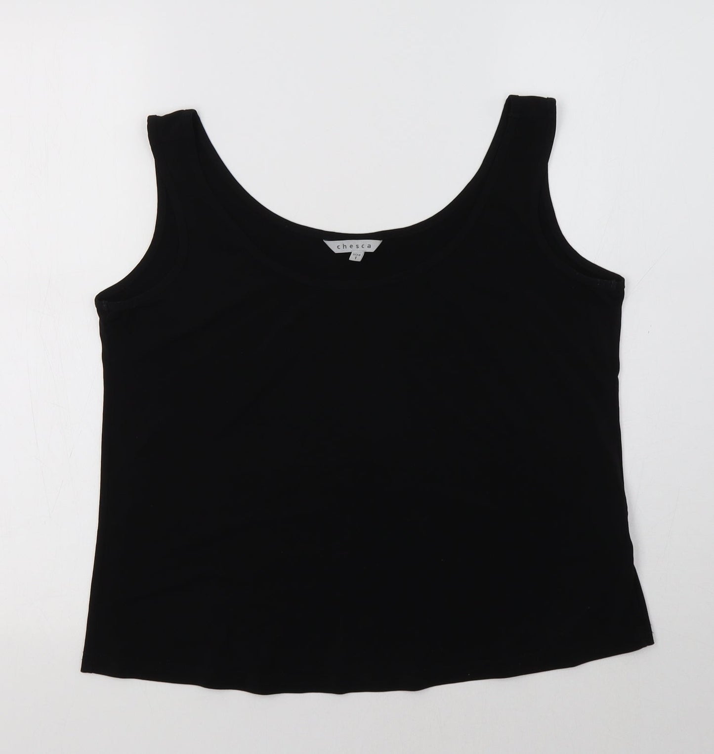 Chesca Womens Black   Basic Tank Size M