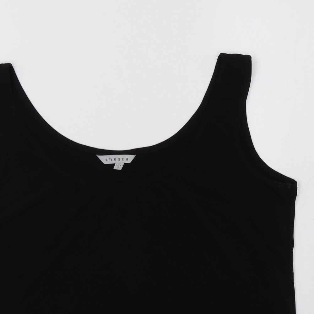 Chesca Womens Black   Basic Tank Size M