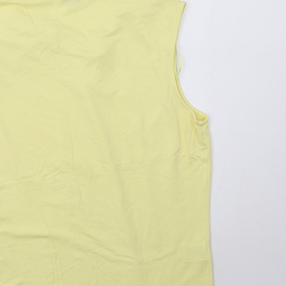 CC Womens Yellow   Basic Tank Size 16