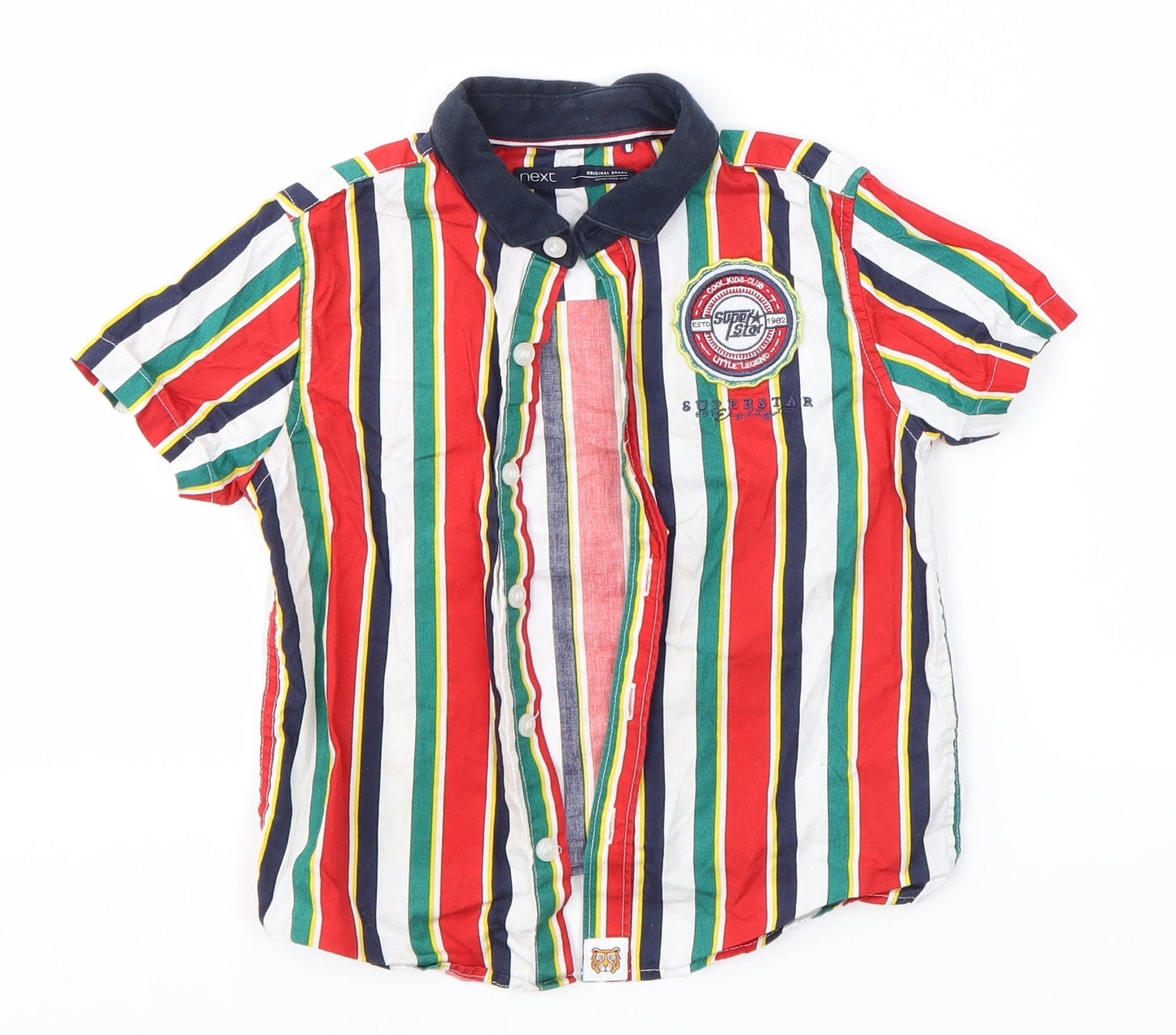 NEXT Boys Multicoloured Striped  Basic Button-Up Size 2-3 Years