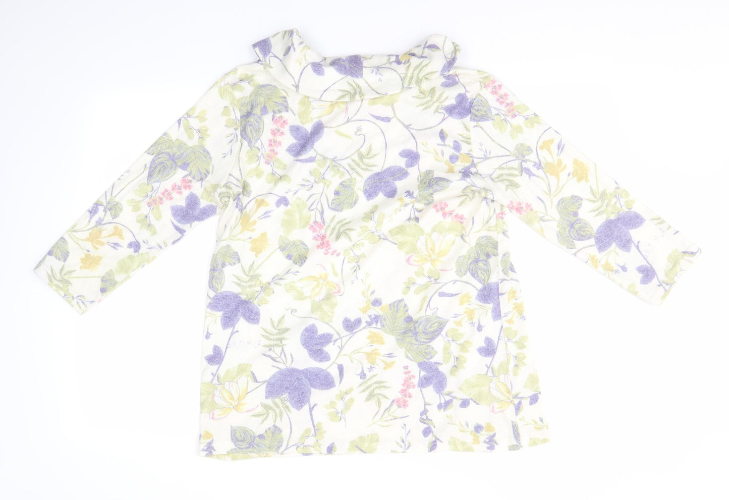 ISLE Womens Multicoloured Floral  Pullover Jumper Size M