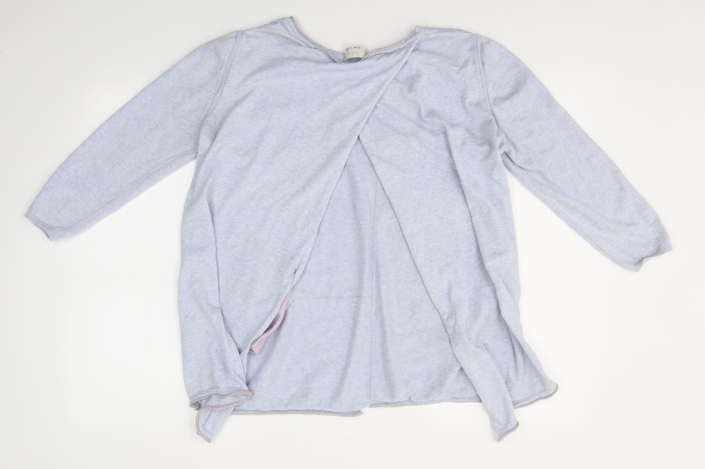 Wrap Womens Blue   Pullover Jumper Size 16  - Open back