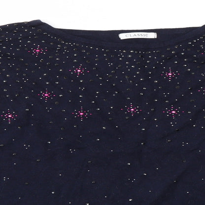 Preloved M&S Womens Blue   Pullover Jumper Size 20 - Detail