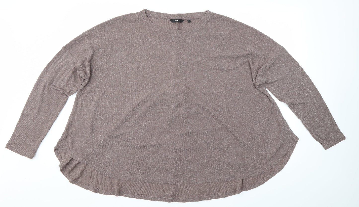 NEXT Womens Brown   Basic Blouse Size 14