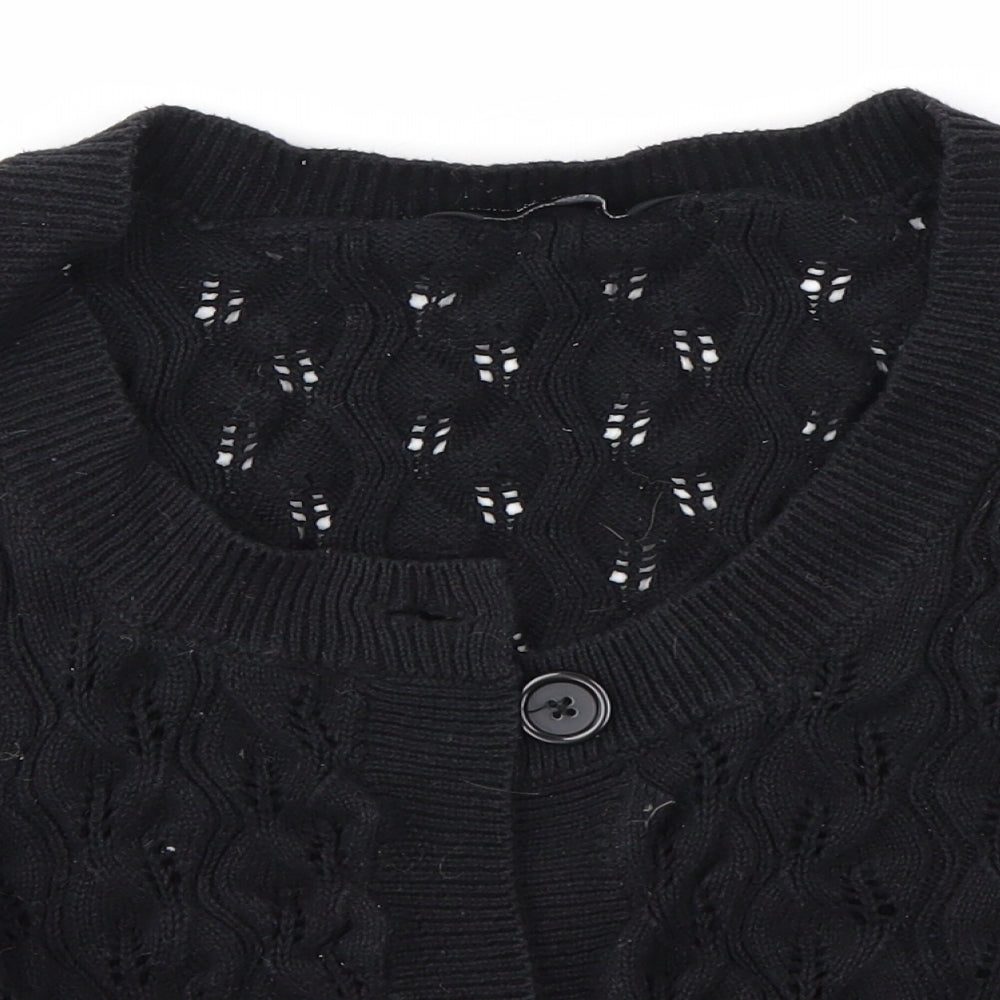 Dorothy Perkins Womens Black   Cardigan Jumper Size 8